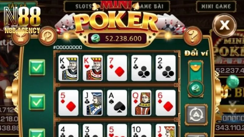 Cách chơi Mini Poker N88 nhận thưởng